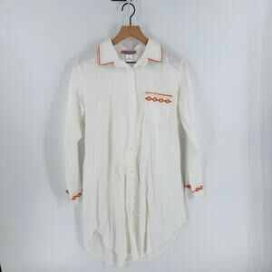 Schweitzer Linen Nightwear Collection Italian Luxury Nightgown Size Small